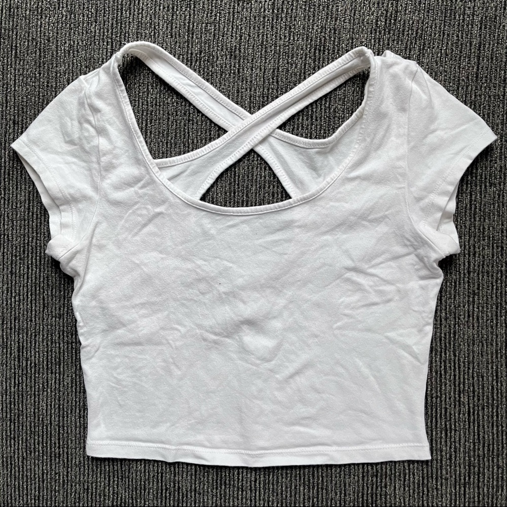 White Crop Top
